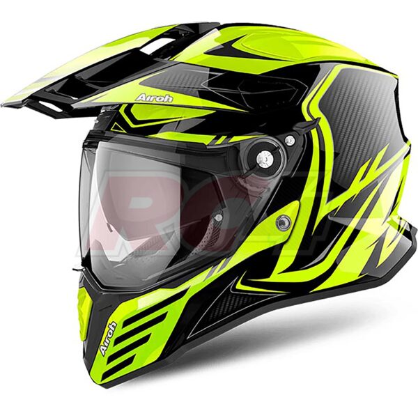 Capacete Airoh Commander Carbon Yellow Gloss
