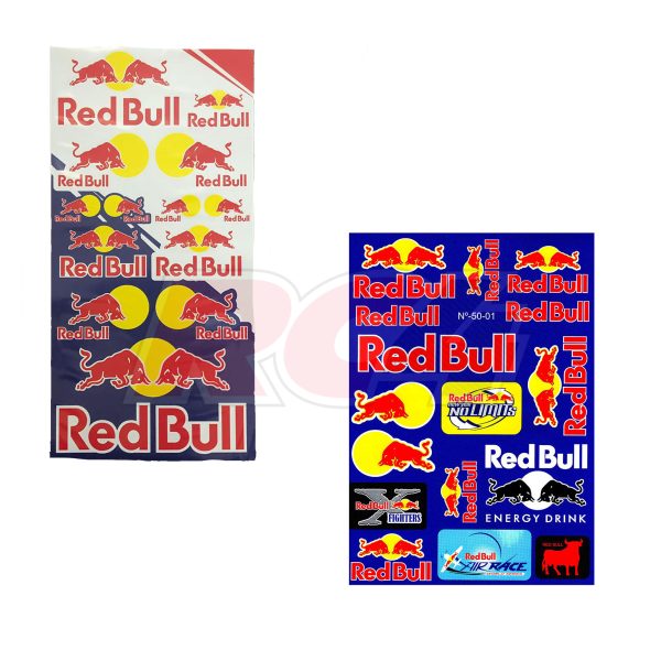 Folha Autocolantes Red Bull