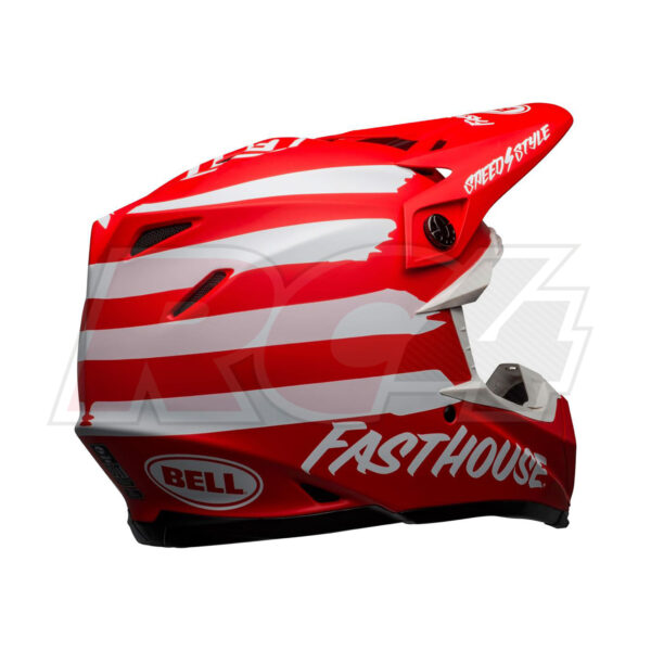 Capacete Bell Moto-9 Mips Matte Red-White