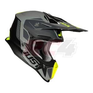 Capacete Just1 J18 Pulsar Fluo Yellow-Grey-Black-Matt