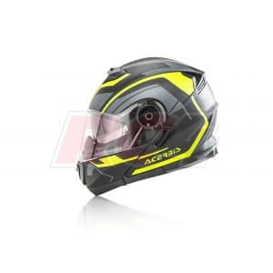 Capacete Acerbis Serel Flip Up Black-Fluo Yellow