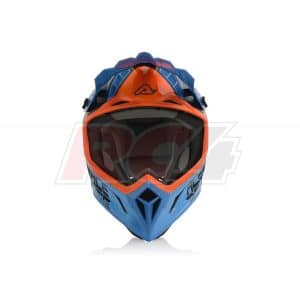 Capacete Acerbis Steel Carbon Orange-Blue