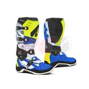 Botas Forma Pilot Amarelo Fluorescente+Azul+Preto