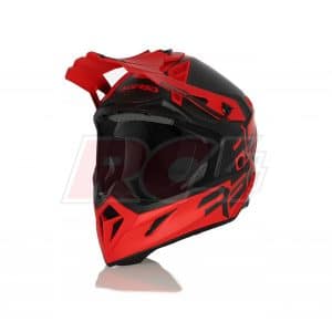 Capacete Acerbis Steel Carbon Rosso 2
