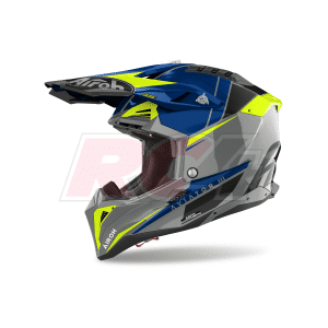 Capacete Airoh Aviator 3 Push Blue Gloss