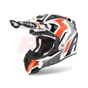 Capacete Airoh Aviator Ace Swoop Orange Gloss