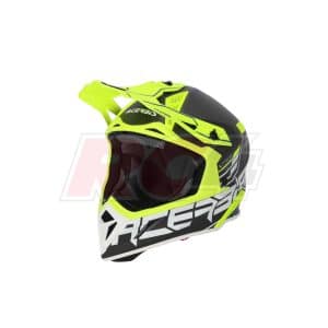 Capacete Acerbis Steel Carbon Black-Fluo Yellow