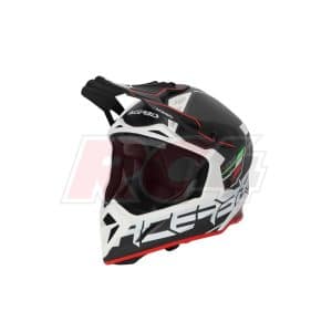 Capacete Acerbis Steel Carbon Black-Red