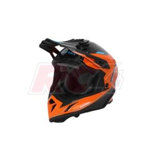 Capacete Acerbis Steel Carbon Orange-Black