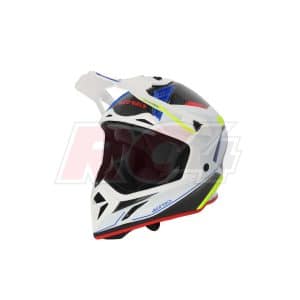 Capacete Acerbis Steel Carbon White-Black