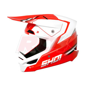 Capacete Shot Race Tracer Red Glossy
