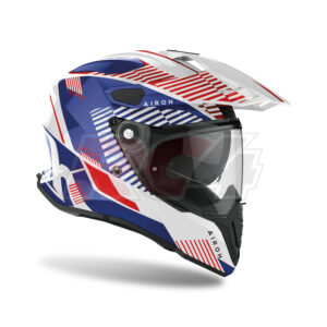 Capacete Airoh Commander Boost White/Blue Gloss