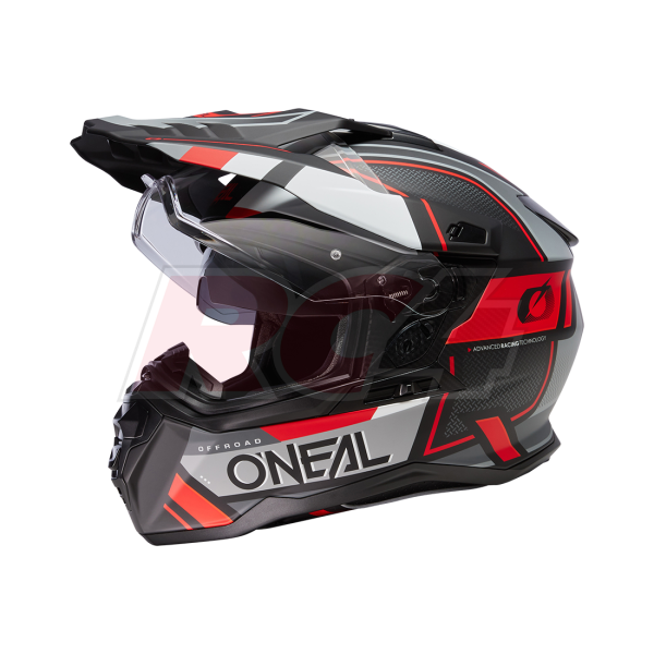 Capacete ONeal D-SRS Square V. 23 Black / Gray / Red